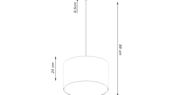 Miniaturka 11 - Lampa wisząca NOVARA 40 czarna
