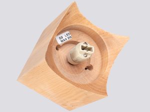 Miniaturka 4 - Drewniana oprawa plafonu z gniazdem G9 LED
