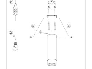 Miniaturka 6 - Instrukcja montażu spotu natynkowego wydłużonego czarno-chromowanego
