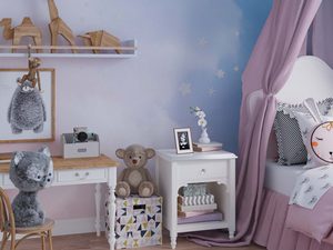 Miniaturka 6 - Elegancka komoda biała pięcioszufladowa z drewnianym blatem