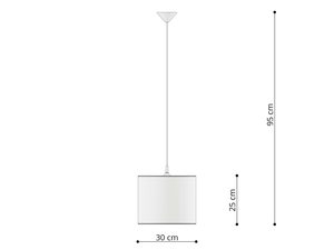 Miniaturka 3 - Pięcioszufladowa komoda biała z kontrastowym blatem dębowym