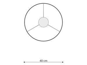 Miniaturka 4 - Rysunek techniczny stelaża lampy wiszącej od dołu