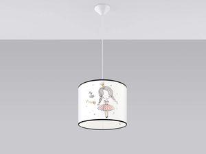 Miniaturka 1 - Lampa sufitowa z abażurem księżniczka do pokoju dziecka