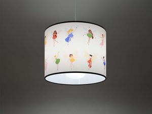 Miniaturka 2 - Włączona lampa wisząca z wróżkami na ciemnym tle prezentacyjnym