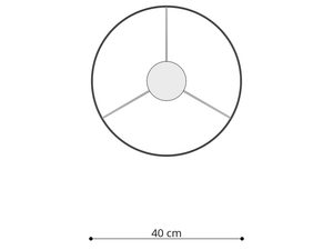 Miniaturka 4 - Schemat mocowania lampy wiszącej z widokiem od dołu