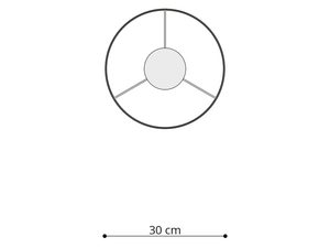 Miniaturka 5 - Schemat stelaża cylindrycznego abażura o średnicy 30 cm