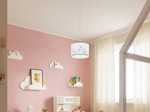 Miniaturka 5 - Lampa z sówkami w różowym pokoju dziecięcym z zabawkami