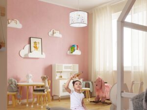 Miniaturka 5 - Lampa wisząca z motywem sówek w aranżacji pokoju dziewczynki