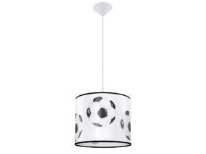 Miniaturka 7 - Lampa wisząca dziecięca z abażurem w piłki nożne