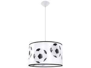 Miniaturka 7 - Lampa wisząca biała z nadrukiem piłek nożnych do pokoju dziecka