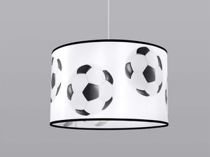 Miniaturka 1 - Wisząca lampa dziecięca z motywem piłki nożnej biało-czarna