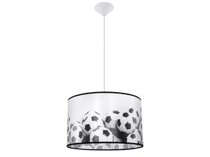 Miniaturka 7 - Lampa wisząca z abażurem pokrytym piłkami nożnymi