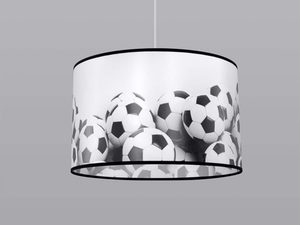 Miniaturka 1 - Biało-czarna lampa sufitowa z wzorem piłek nożnych