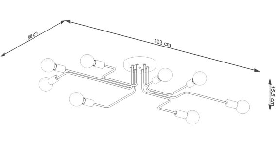 Miniaturka 3 - Żyrandol VECTIS 8 biały