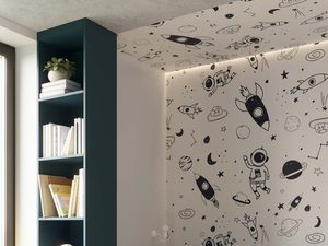 Miniaturka 6 - Regał dziecięcy w kolorze morskim z białymi półkami na książki