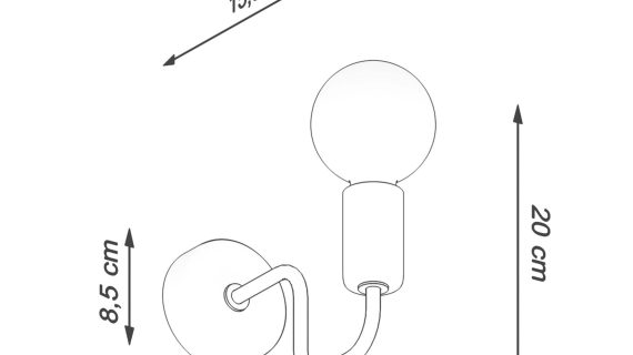 Miniaturka 11 - Kinkiet VECTIS czarny