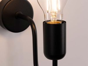 Miniaturka 9 - Metalowa oprawka kinkieta z dekoracyjną żarówką świecącą