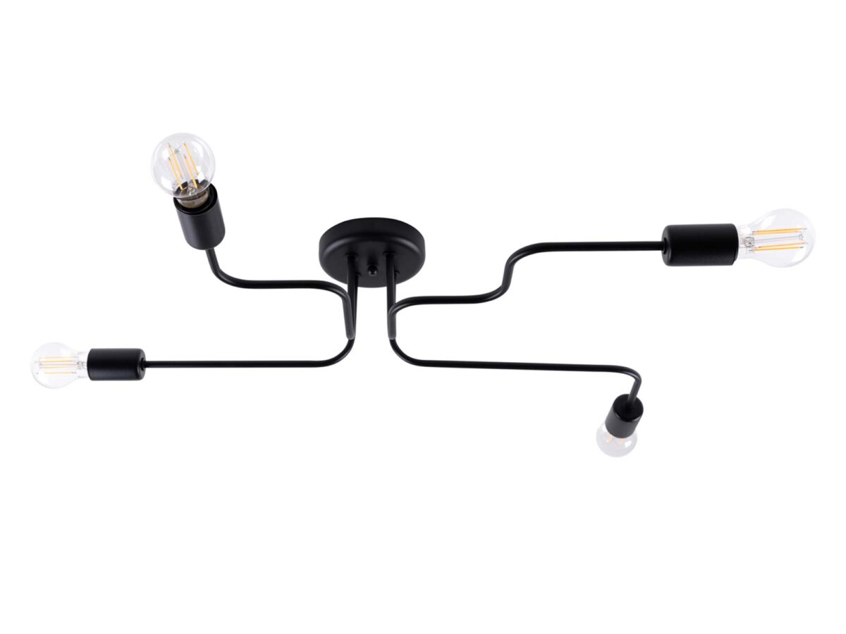 Żyrandol VECTIS 4 czarny