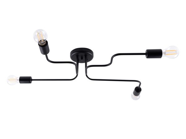 Żyrandol VECTIS 4 czarny