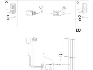 Miniaturka 10 - Instrukcja montażu lampy sufitowej z schematem podłączenia elektrycznego