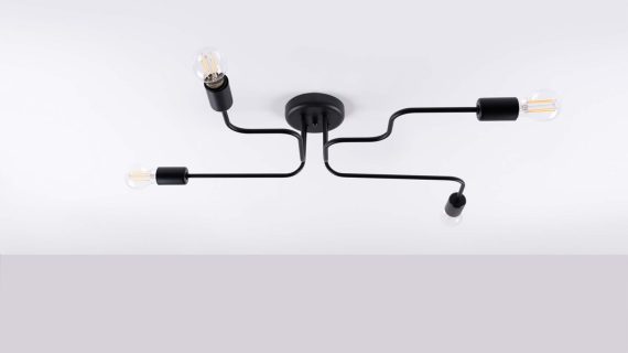 Miniaturka 1 - Żyrandol VECTIS 4 czarny