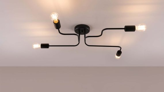 Miniaturka 2 - Żyrandol VECTIS 4 czarny