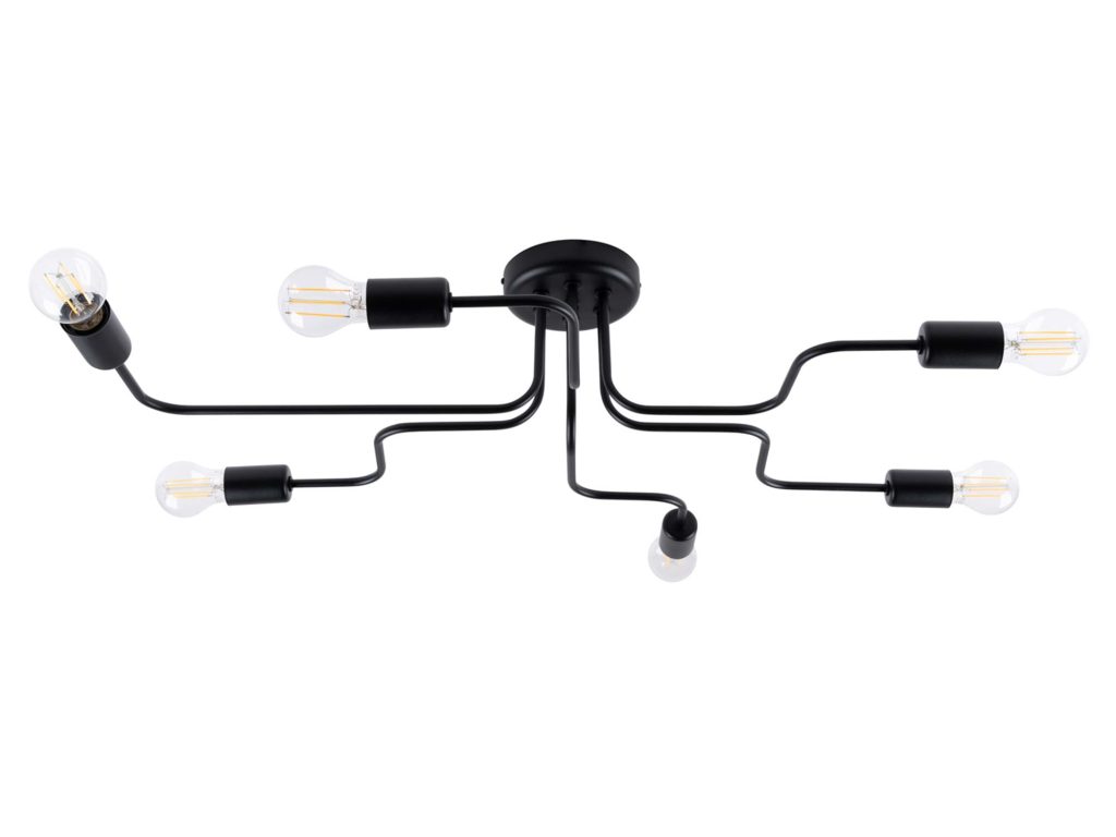 Żyrandol VECTIS 6 czarny