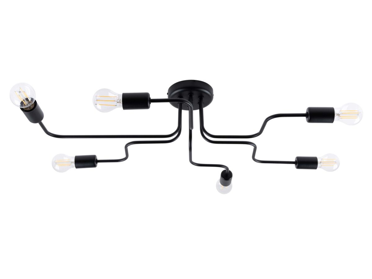 Żyrandol VECTIS 6 czarny