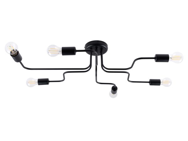 Żyrandol VECTIS 6 czarny