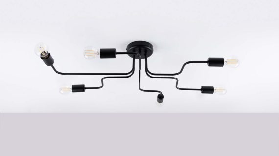 Miniaturka 1 - Żyrandol VECTIS 6 czarny