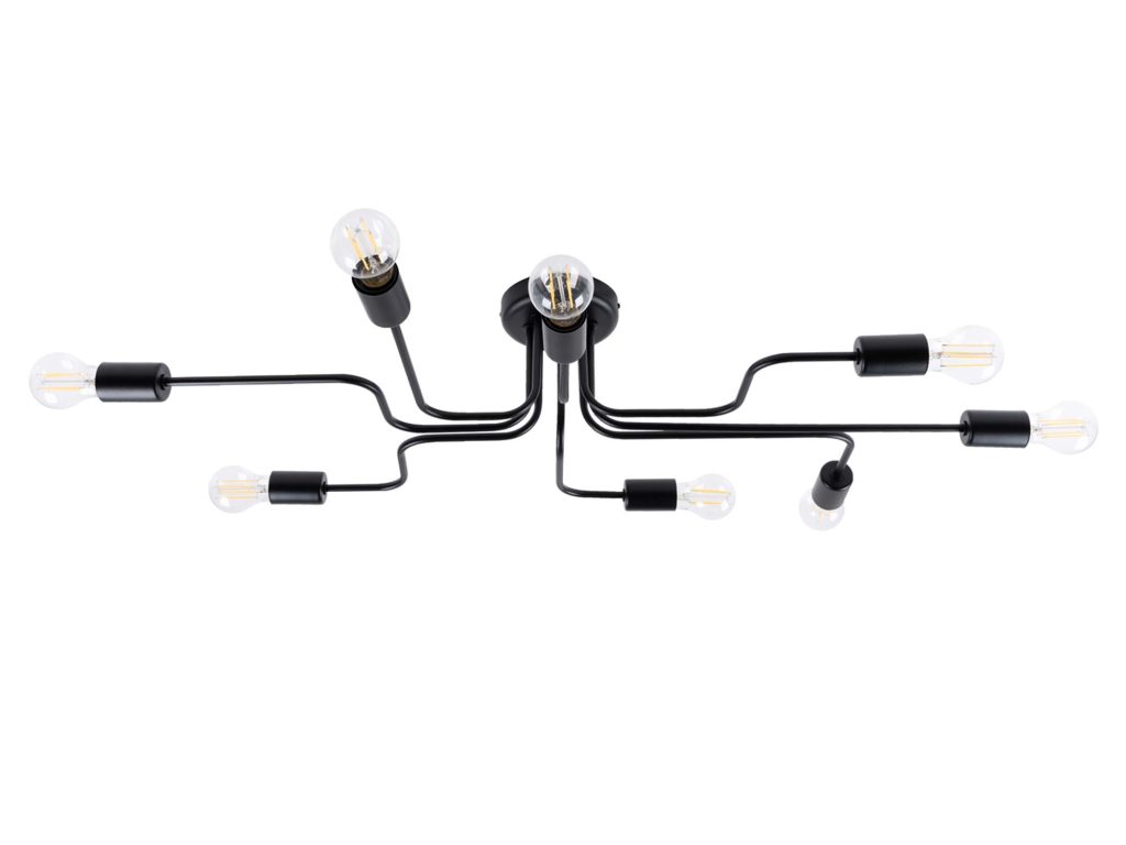 Żyrandol VECTIS 8 czarny