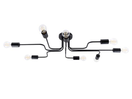 Żyrandol VECTIS 8 czarny