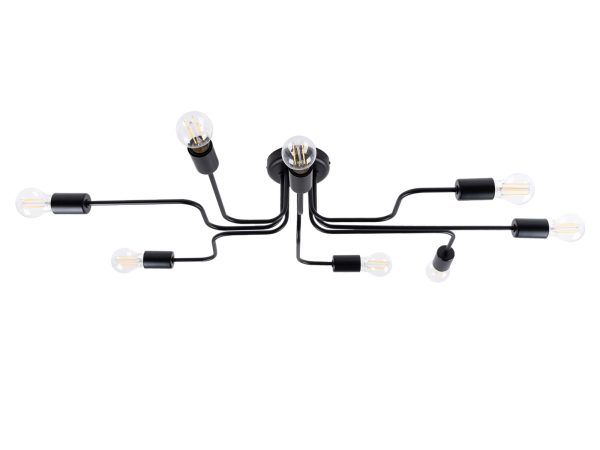 Żyrandol VECTIS 8 czarny