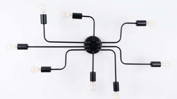 Miniaturka 3 - Żyrandol VECTIS 8 czarny