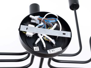 Miniaturka 8 - Wnętrze rozety lampy sufitowej z okablowaniem i listwą montażową