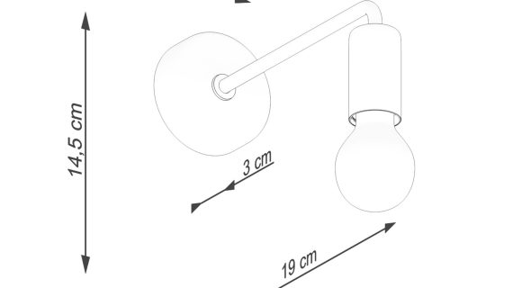 Miniaturka 4 - Kinkiet NORVIA czarny