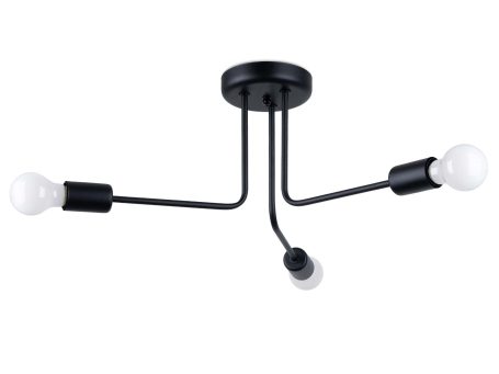 Żyrandol NORVIA 3 czarny