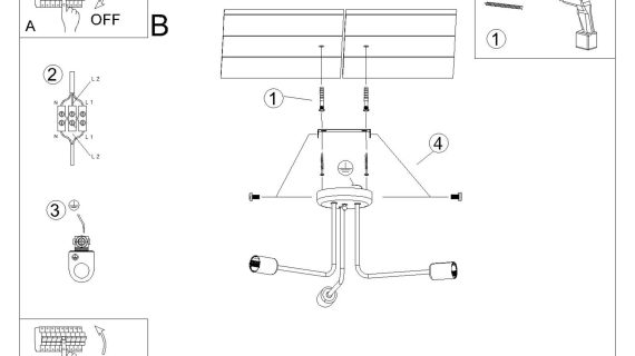 Miniaturka 5 - Żyrandol NORVIA 3 czarny
