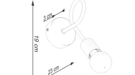 Miniaturka 4 - Kinkiet LEVOR czarny