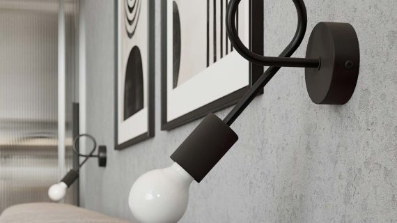 Miniaturka 6 - Kinkiet LEVOR czarny