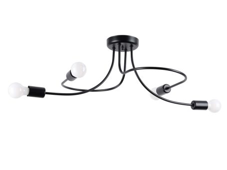 Żyrandol LEVOR 4 czarny