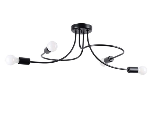 Żyrandol LEVOR 4 czarny