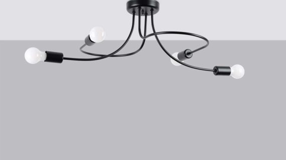 Miniaturka 2 - Żyrandol LEVOR 4 czarny