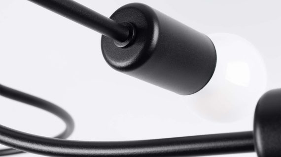 Miniaturka 4 - Żyrandol LEVOR 4 czarny