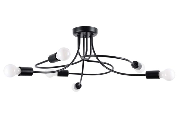 Żyrandol LEVOR 6 czarny