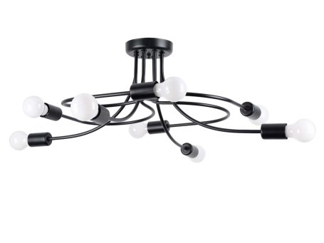 Żyrandol LEVOR 8 czarny