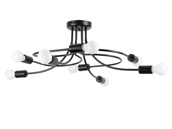 Żyrandol LEVOR 8 czarny