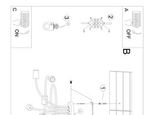 Miniaturka 5 - Instrukcja montażu lampy sufitowej z opisem podłączenia elektrycznego