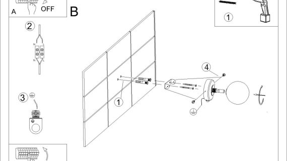 Miniaturka 6 - Kinkiet YONIS 1 biały