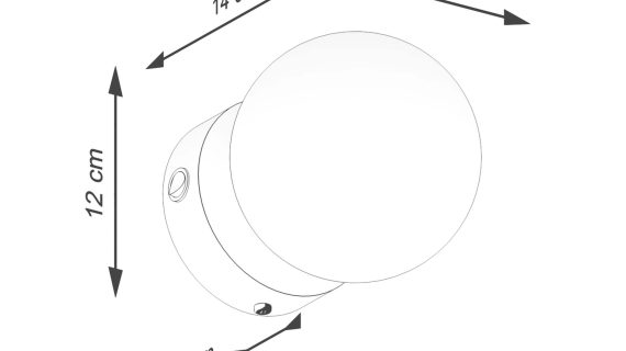 Miniaturka 6 - Kinkiet YONIS 1 czarny